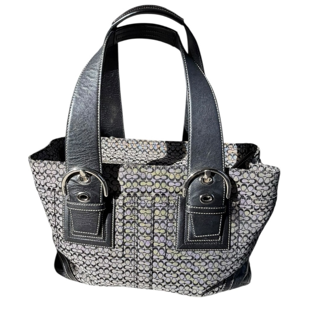 COACH Y2K Vintgae Soho Pleated
Signature Satchel Handbag